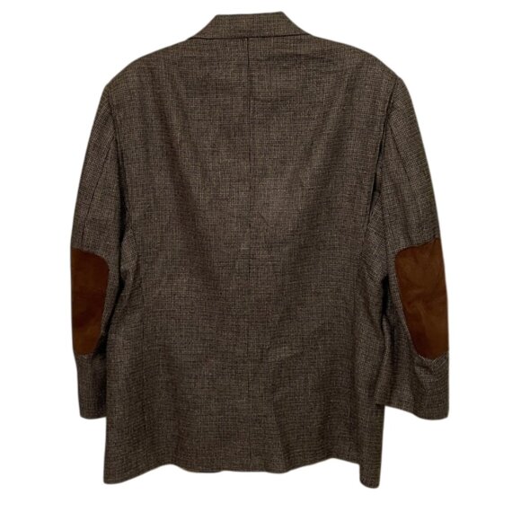Gordon Thomas Vintage Tweed Houndstooth Two Button Blazer Mens Size 44S? Career - Picture 5 of 13